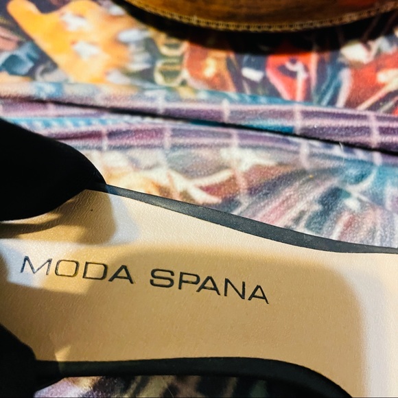 🎵Black Moda Spana Zip Back Stretch Ankle Heels! - Picture 3 of 11